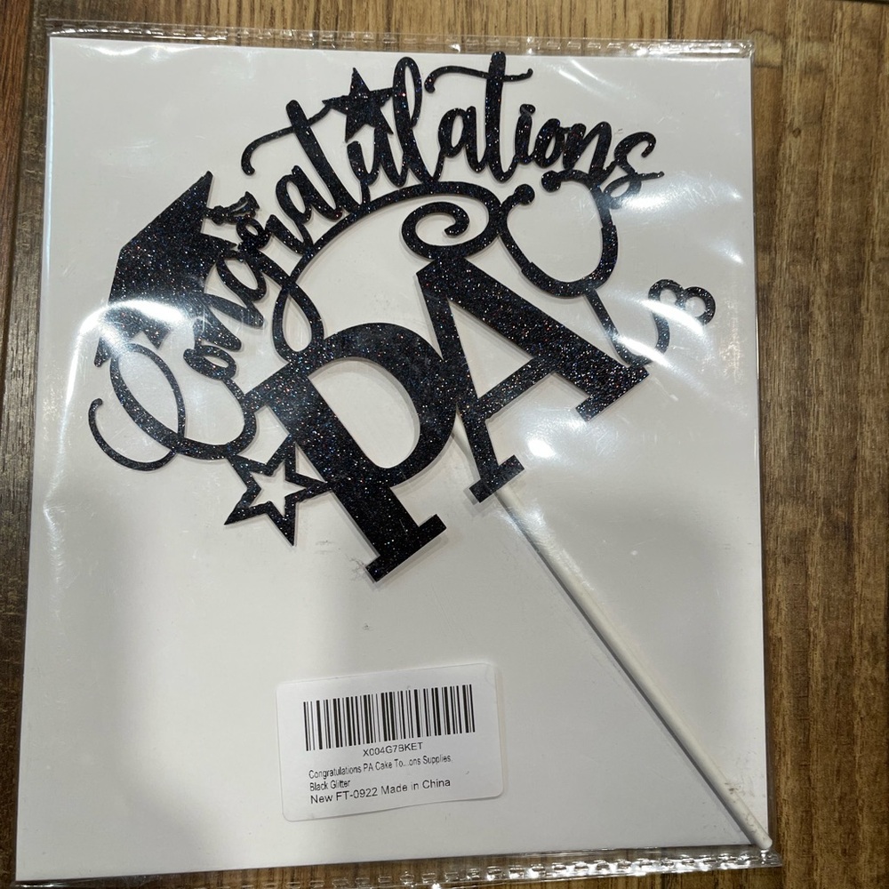 Congrats PA Cake Topper